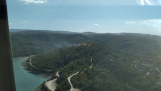 Ormanlık alandaki alevler korkuttu