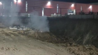 OSBde bırakılan kimyasal madde yangına neden oldu