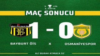 Osmaniyespor FK, Bayburt Ö.İ.S.'ye 1-0 Mağlup Oldu