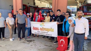 Özel öğrencilere itfaiye mesleği anlatıldı