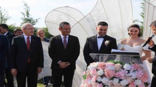 Özel ve Kılıçdaroğlu, TBMM Başkanvekili Karacanın oğlunun nikah şahidi oldu