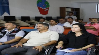 Paluda üreticilere tarımda yeni dönem bilgilendirmesi yapıldı