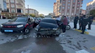 Polisten kaçan sürücü kaza yapınca yakalandı