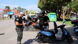 Polisten motosiklet sürücülerine dronlu denetim: 210 bin TL ceza kesildi, 11 motosiklet trafikten men edildi