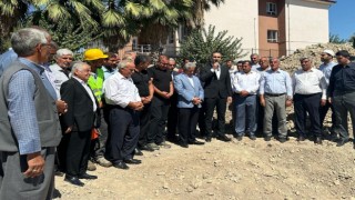Samsatın Taşkuyu Köyünde cami temeli atıldı