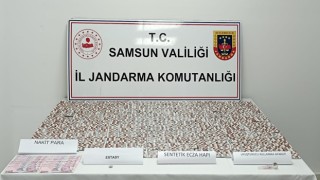 Samsunda 6 bin 309 adet sentetik ecza ele geçirildi