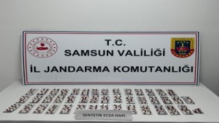 Samsunda 947 adet sentetik ecza ele geçirildi