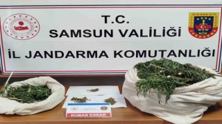 Samsunda Jandarma 10 kilo kubar esrar ele geçirdi