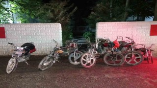 Şanlıurfada 7 motosiklet ele geçirildi