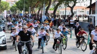 Saruhanlıda bisiklet turuna büyük ilgi