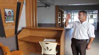 Şehit babası, oğlunun adını taşıyan okulda görev yapıyor