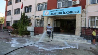 Selçukta okullarda temizlik alarmı