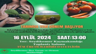 Seydikemerde tarımsal üretim eğitimi düzenlenecek