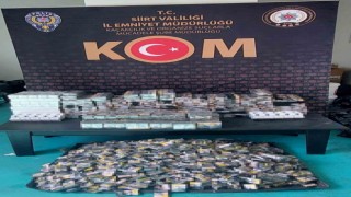Siirtte 4 bin 80 paket kaçak sigara ele geçirildi