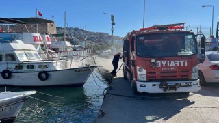 Sinopta tekne yangını