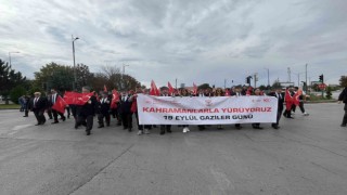 Sivasta gazilerin gururlu yürüyüşü
