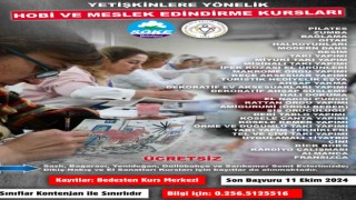 Söke Belediyesinin yetişkinlere yönelik yeni dönem kurs kayıtları başladı