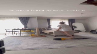 Sosyal medya fenomeni Kübra Aykutun ölmeden önce evini temizlediği görüntüler ortaya çıktı