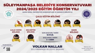 Süleymanpaşa Belediye Konservatuvarı kayıtları başladı