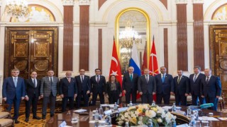 TBMM Başkanı Kurtulmuş, St. Petersburg Yasama Meclisi Başkanı Belskiy ile görüştü