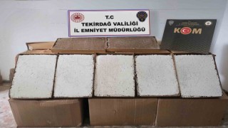 Tekirdağda 450 bin makaron ele geçirildi