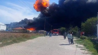 Tekirdağda fabrika yangını