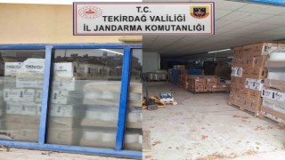 Tekirdağda kaçak içki operasyonunda 43 bin 102 şişe şarap ele geçirildi