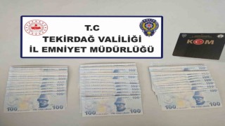 Tekirdağda sahte para operasyonu: 23 bin TL sahte para ele geçirildi