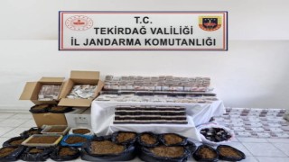 Tekirdağda yasa dışı tütün ticareti operasyonu