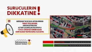 Turgut Özal Bulvarı, 7 Eylüle kadar kısmi olarak trafiğe kapatıldı