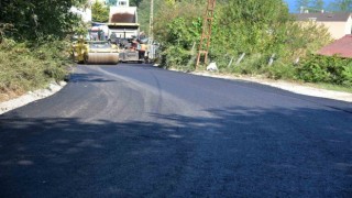 Türkelide sıcak asfalt çalışmaları