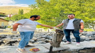 Uluderede yaralı bulunan kaya kartalı tedavi altına alındı