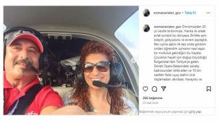 Ünal Asterin pilot olan eski eşinden duygu dolu veda