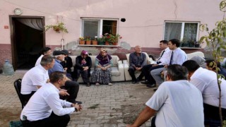 Vali Aygöl acılı aileyi yalnız bırakmadı