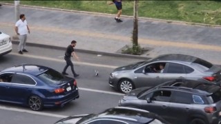 Yaralı güvercin trafiği birbirine kattı