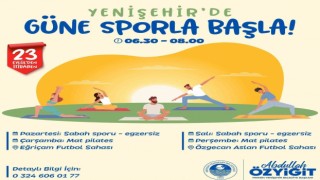 Yenişehir Belediyesinin sabah sporu ve mat plates etkinlikleri başlıyor