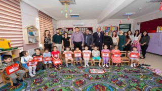 Yılmazdan Emrullah-Şule Anaokuluna anlamlı ziyaret