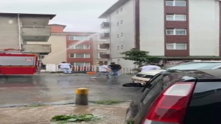 Zonguldakta çıkan ev yangını korkuttu