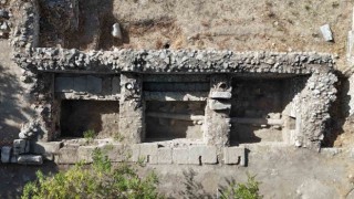 2 bin 400 yıllık Alexandria Troas Antik Kentinde 2 bin yıllık temiz su iletim hattı bulundu