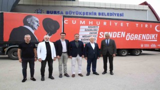 29 Ekim coşkusu Cumhuriyet Tırı ile Bursayı sarıyor