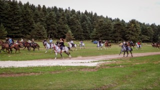 80 at binicisi At Yaylasında doğanın tadını çıkardı
