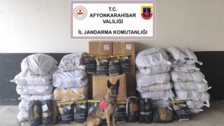 848 kilogram kaçak tütün ele geçirildi