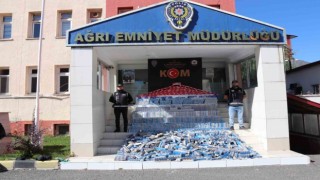 Ağrıda polis 181 bin 100 karton kaçak sigara yakaladı