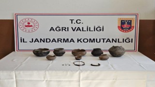 Ağrıda tarihi eser eşyalar ele geçirildi