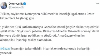 AK Parti Sözcüsü Çelik: “Gazze insanlığın ta kendisidir. İnsanlık eninde sonunda barbarlığı yenecek”