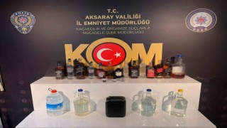 Aksarayda kaçak içki operasyonu: 1 gözaltı