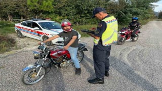 Alaplıda motosiklet denetimleri aralıksız sürüyor