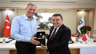 Almanya Eski Cumhurbaşkanı Wulfftan Başkan Böceke ziyaret