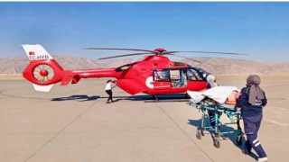 Ambulans helikopter 26 yaşındaki hasta için havalandı