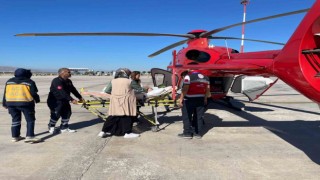 Ambulans helikopter Damla bebek için havalandı